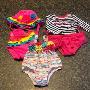 Lot of 3- 3 month girl swimsuits